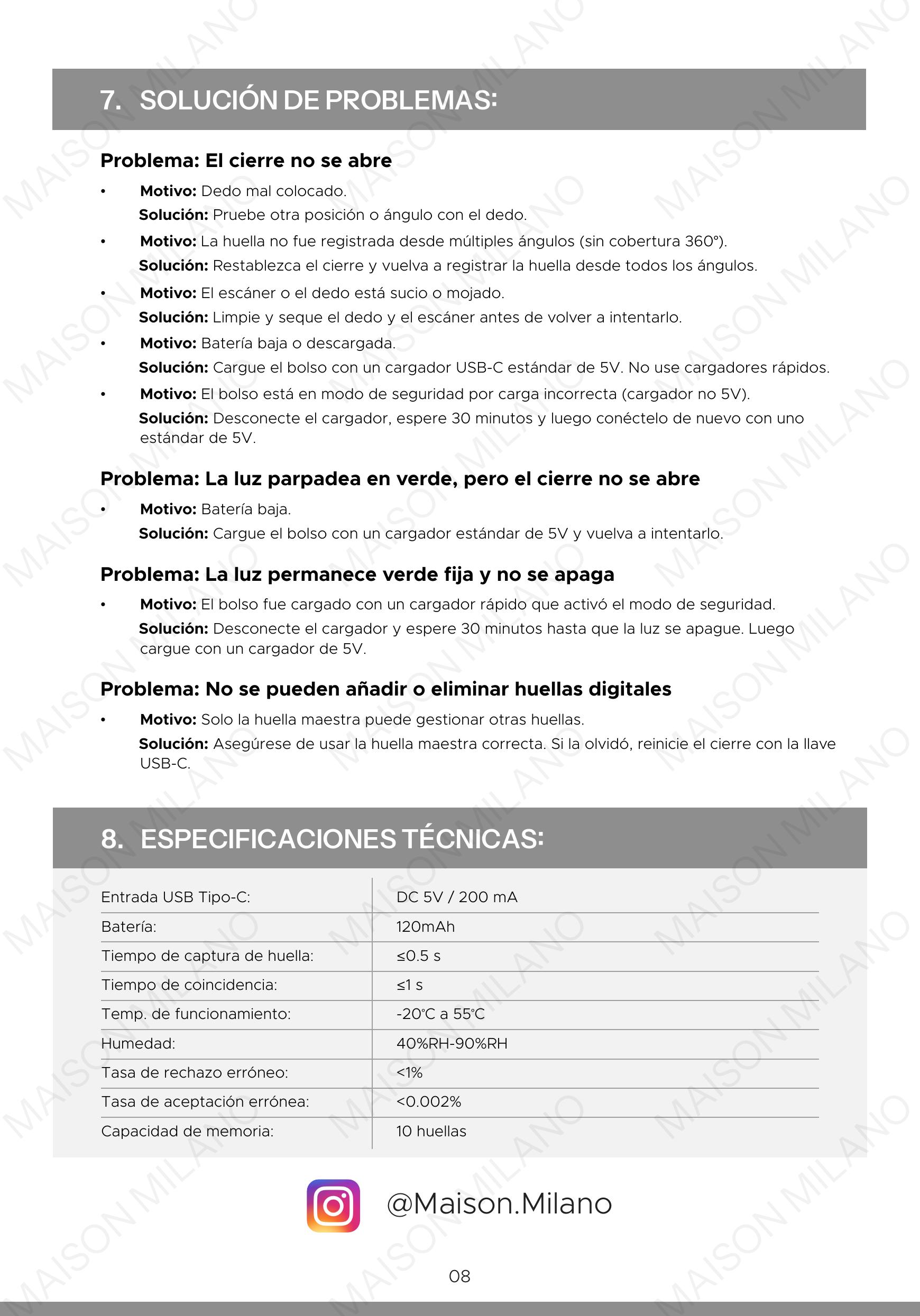 Página del manual